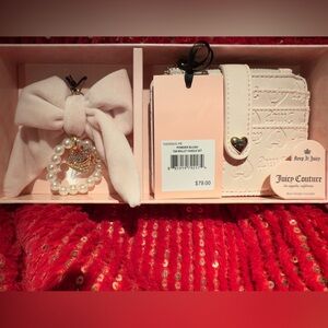🎁Juicy Couture Blush Pink Wallet and Bow Gift Set